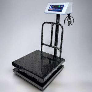 200 kg Electronic Platform Weighing Scale | 16 x 16 Inch (400 x 400 mm) Mild Steel Platform | Heavy Duty MS Body | 10 g Accuracy | Green LED Display | Rechargeable Battery | Black
