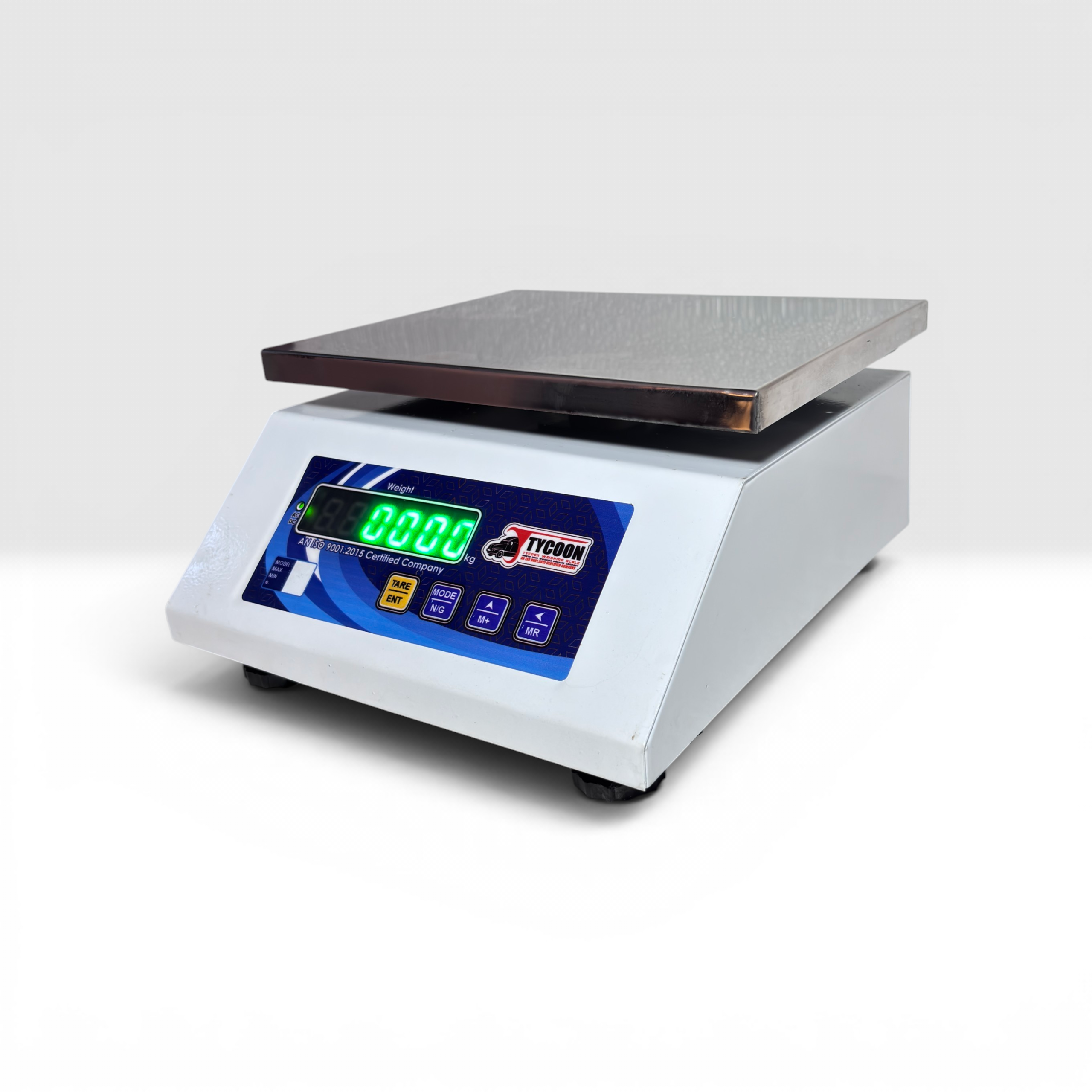 20 kg Electronic Table Top Weighing Scale | 175 × 225 mm Stainless Steel Platform | 1 g Accuracy | Dual Display | Rechargeable Battery | Grocery, Retail & Industrial Use