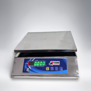 30 kg Electronic Table Top Weighing Scale | Stainless Steel Body | 250 x 300 mm SS Platter | 1 g Accuracy | Dual Display | Rechargeable Battery